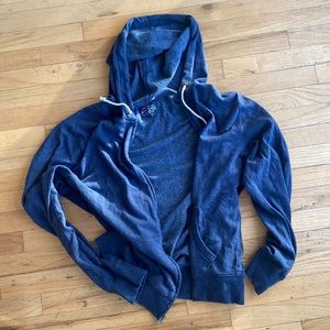 J. Crew navy zip up fleece XL